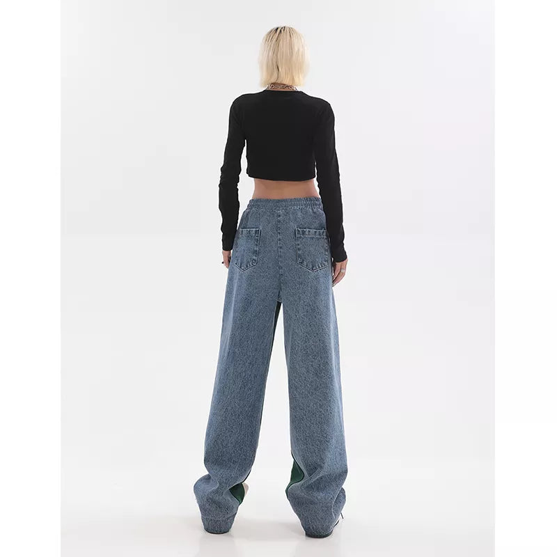 Trendy dames joggingbroek, zwart, hoge taille, comfortabele vrijetijdskleding voor elke dag.