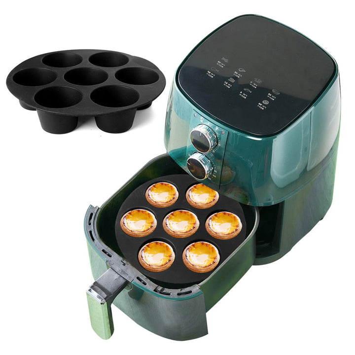 Siliconen cupcakevorm voor airfryer en oven. Perfect bakgerei voor muffins en gebak in de keuken.