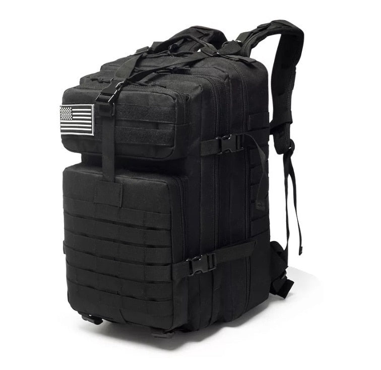 Stevige heren outdoor rugzak, 50 liter inhoud, voor alle avonturen: van werktas tot wandelmaatje.
