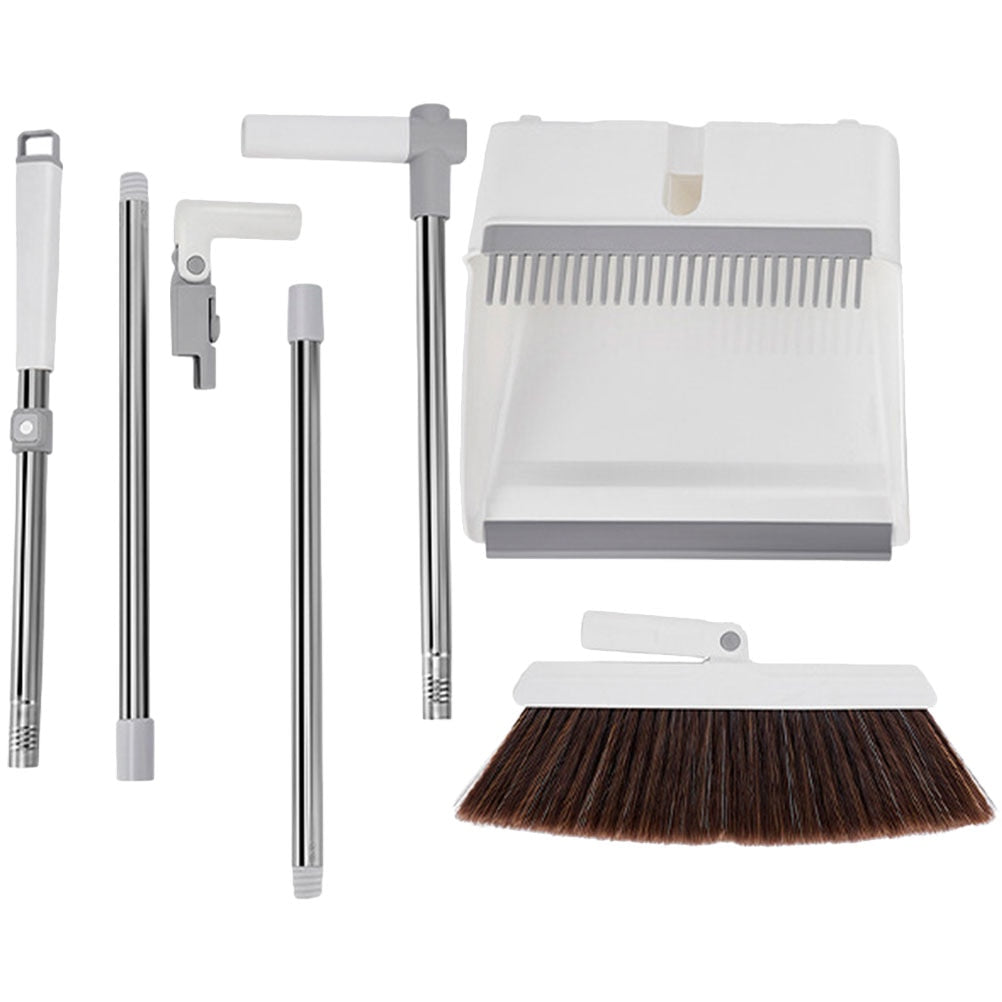 Compacte stoffer en blik; efficiënt schoonmaken van vloeren. Een handige handveger set voor snelle huishoudelijke taken.