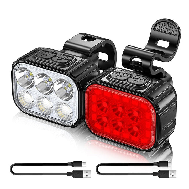 Heldere LED voorlamp met hoge lichtopbrengst. Ideaal voor nachtfietsen en optimale zichtbaarheid op de weg.