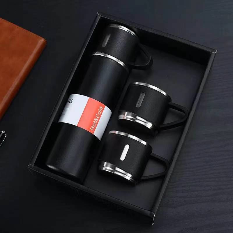 Unisex roestvrije thermoskan voor warme dranken; houdt koffie/thee 12u warm. Perfect voor onderweg.