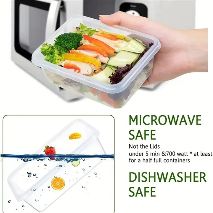 De FoodSaver voedselcontainer set in een keukenlade, toont efficiënte ruimtebesparing en opberggemak.