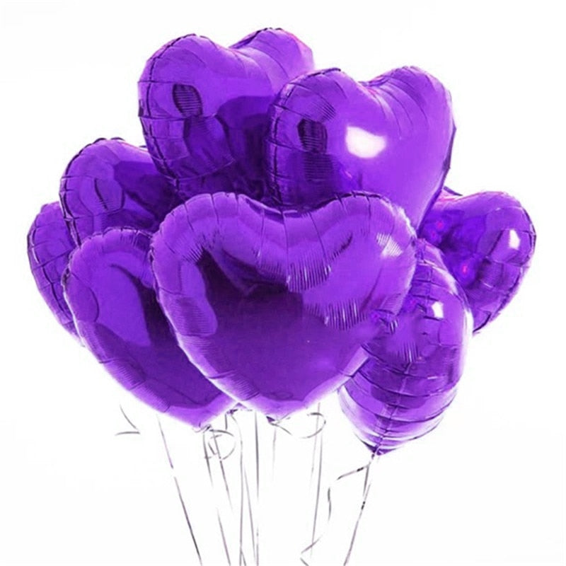Hartjes ballonnen (20 stuks) voor een sfeervolle bruiloft, verjaardag of een romantische Valentijnsdag.