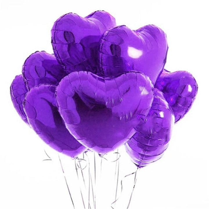 Hartjes ballonnen (20 stuks) voor een sfeervolle bruiloft, verjaardag of een romantische Valentijnsdag.