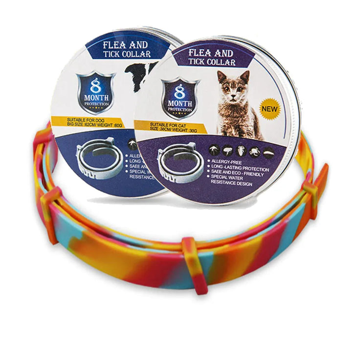 Innovatieve vlooi- en tekenhalsband, 8 maanden langdurige bescherming voor alle huisdieren.