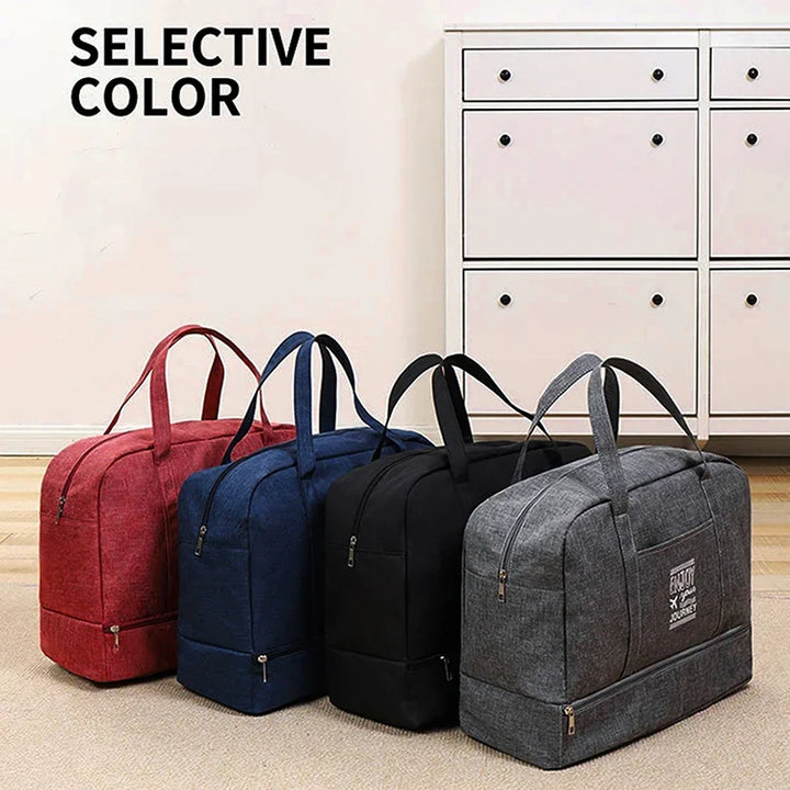 Compacte vouwbare dames reistas, ideaal als extra bagage of handbagage tijdens het reizen.