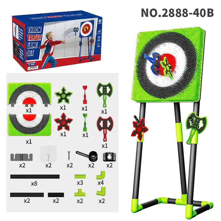 Magnetisch dartbord set voor kinderen, inclusief veilige magnetische darts en standaard.
