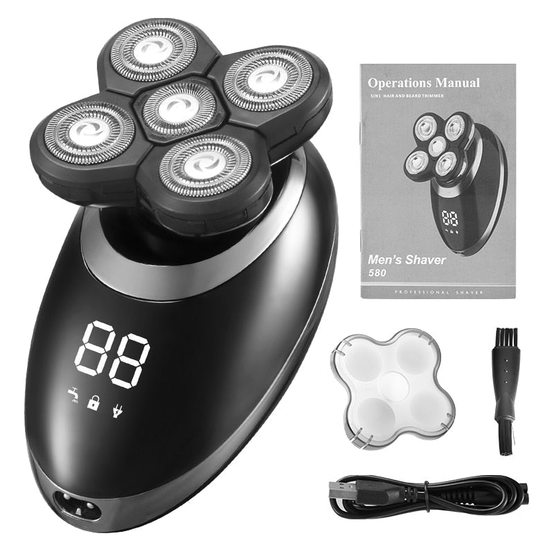Moderne heren grooming kit: waterdichte, snoerloze trimmer/scheerapparaat voor dagelijkse verzorging.