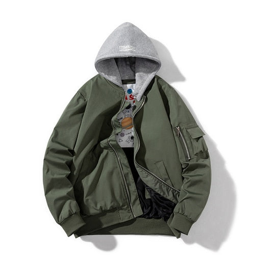 Warm MartJacket bomberjack voor heren, een trendy en dikke jas voor de herfst- en wintercollectie. Mode jas.