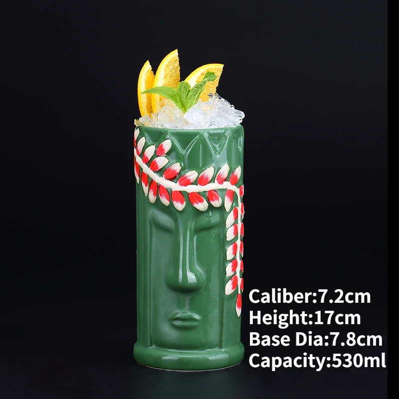 Unieke handgemaakte vrolijke mok, geschenkidee voor cocktail liefhebbers.