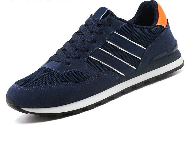 Tijdloze blauwe casual herenschoenen voor mannen, stijlvol en comfortabel, ideaal voor elke dag.