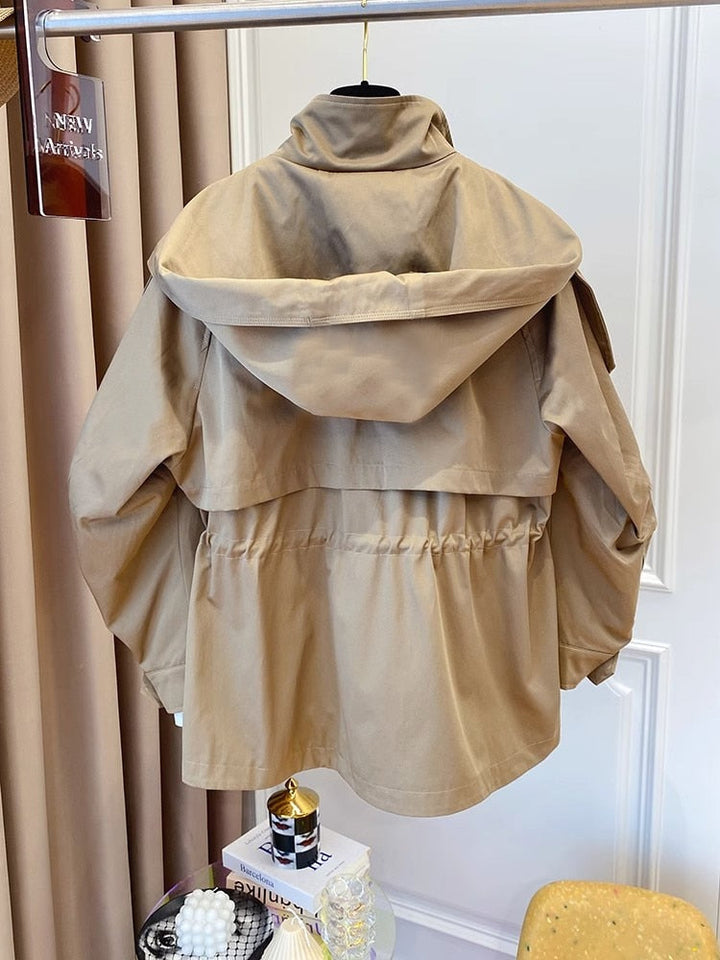 Comfortabele oversized dames lentejas Eloise, perfect voor casual chic looks. Trekkoord voor aanpasbare pasvorm.