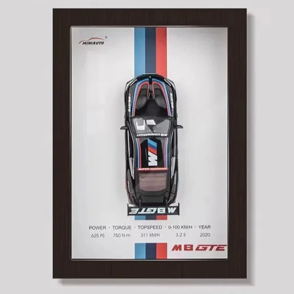 Exclusief 3D automodel, onderdeel van een luxe collectie. Perfecte wandkunst voor de echte autoliefhebber.