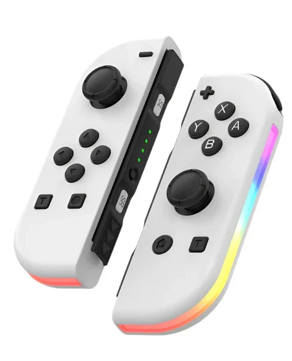 Draadloze controller voor Nintendo Switch met unieke kleuren, ideaal voor multiplayer en co-op.