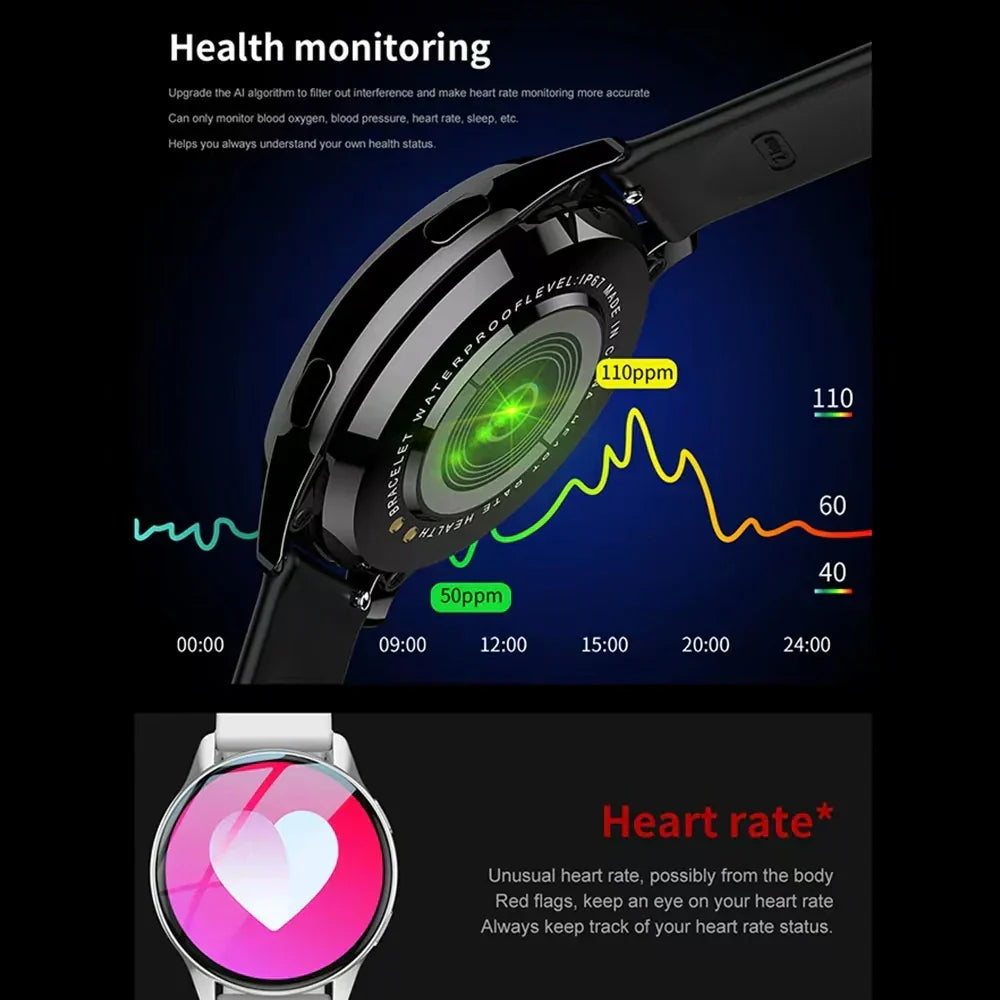 Geavanceerde Lumea Active dames smartwatch: technologie en elegantie gecombineerd in een veelzijdig wearable horloge.