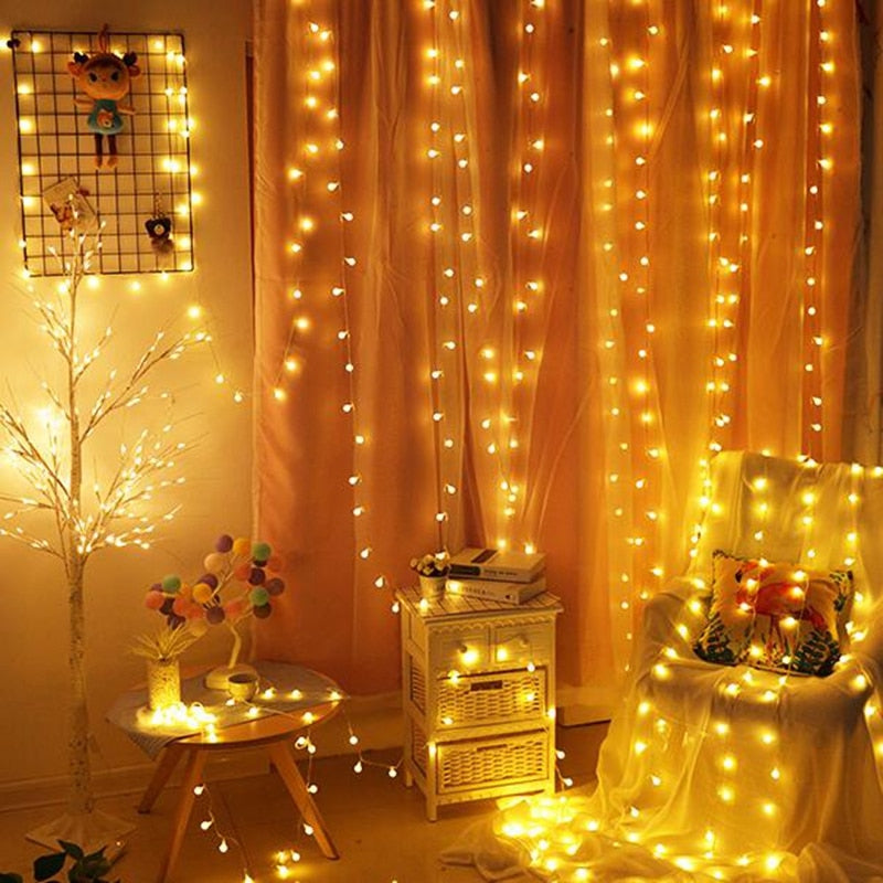 Sfeervolle warm wit LED decoratieverlichting voor huis. Creëer kerstsfeer met deze feestverlichting, USB.