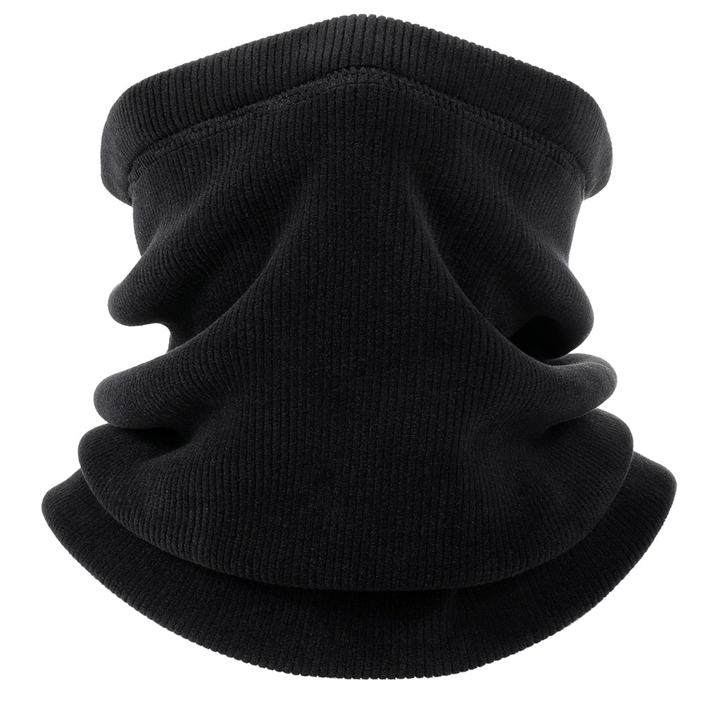 Warme thermo nekwarmer voor koud weer, verkrijgbaar in grijs, zwart en bruin. Ideaal unisex accessoire voor wintersport.