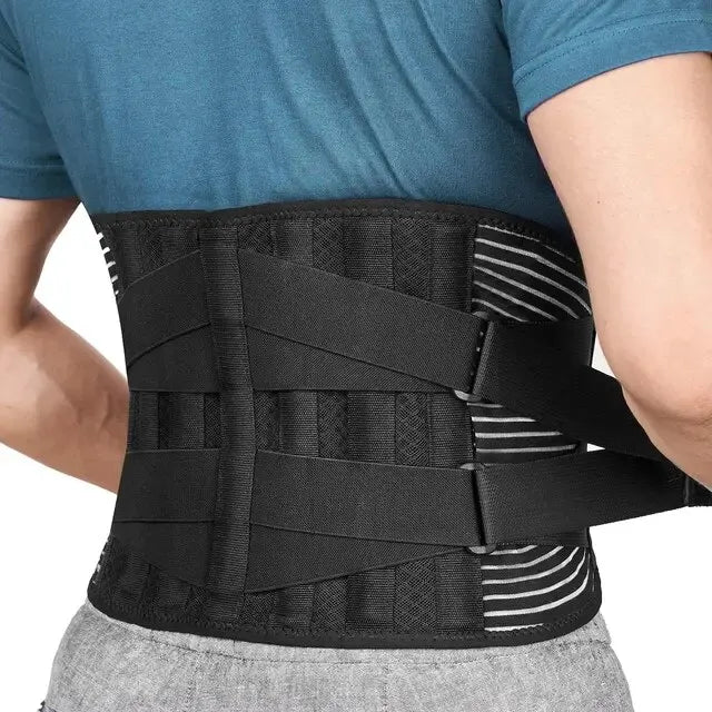 Unisex rugsteunband voor veelzijdige rugondersteuning; vermindert rugpijn en verbetert houding bij sport en werk.