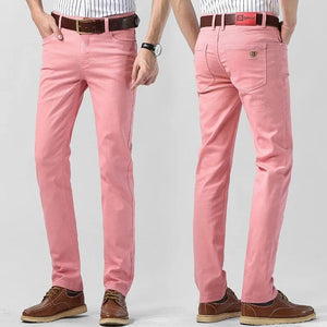 Rode Milan herenbroek. Comfortabele stretchbroek, geschikt als casual of formele broek.