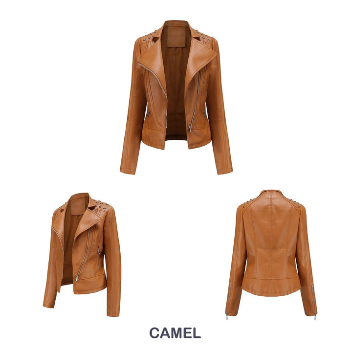 Casual damesjack met studs, makkelijk te combineren voor elke outfit.