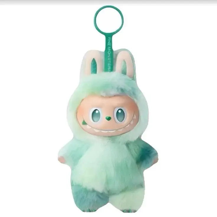 Trendy pluche monstertje sleutelhanger, klein en kleurrijk, fleurt elke sleutelbos op.