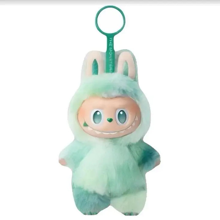 Trendy pluche monstertje sleutelhanger, klein en kleurrijk, fleurt elke sleutelbos op.