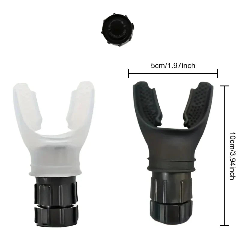 Witte BreatheFit ademhalingstrainer, verhoogt longcapaciteit, uithoudingsvermogen en verbetert conditie voor fitness.