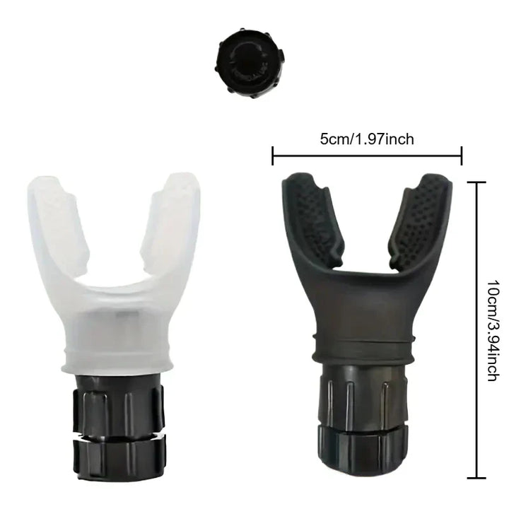 Witte BreatheFit ademhalingstrainer, verhoogt longcapaciteit, uithoudingsvermogen en verbetert conditie voor fitness.