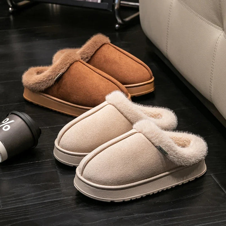 Unisex fluffy winterslippers, warm en antislip voor dames en heren. Comfortabele huispantoffels.