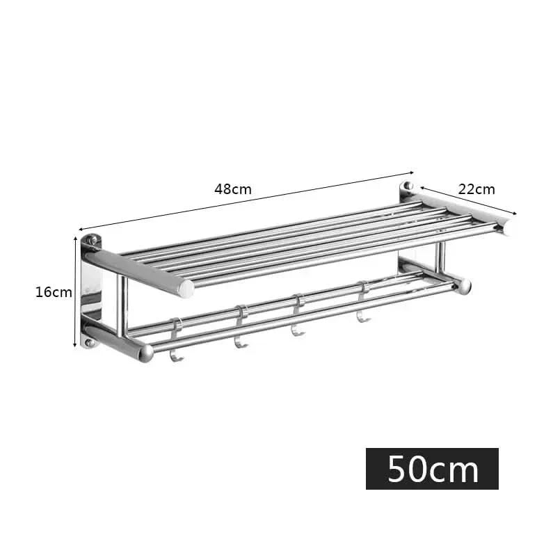 Elegante, wandgemonteerde handdoekbeugel voor badkamer; minimalistisch design, perfect accessoire voor moderne badkamers.