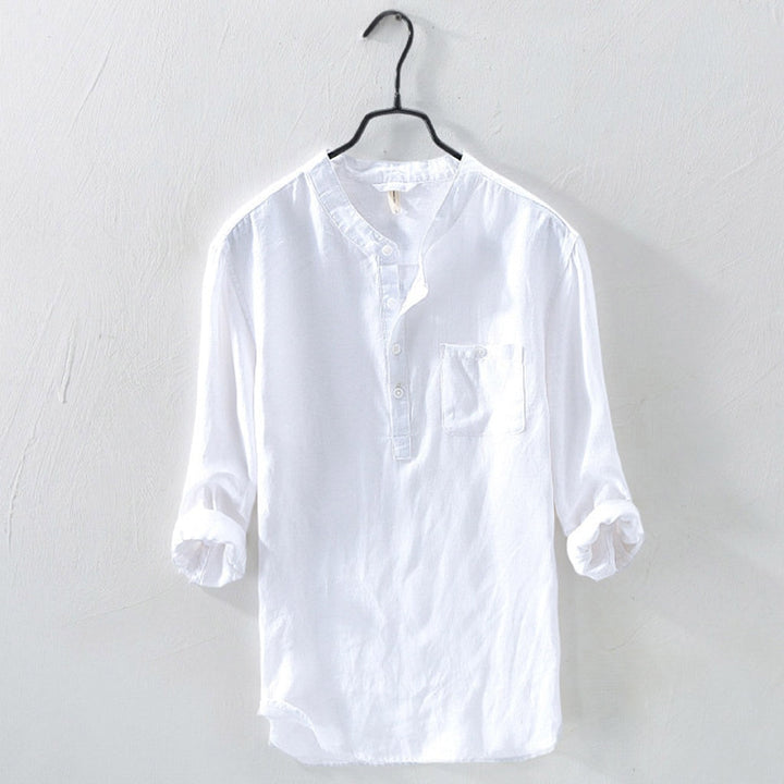 Luchtig groen heren overhemd, ideaal voor comfortabele zomerstijl. Geschikt voor zowel casual als zakelijke looks.