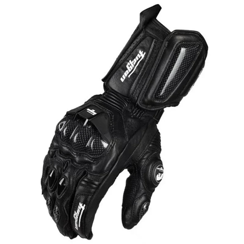 Waterdichte, winddichte unisex winter motorhandschoenen met carbon knokkelbescherming, ideaal voor koud motorrijden.
