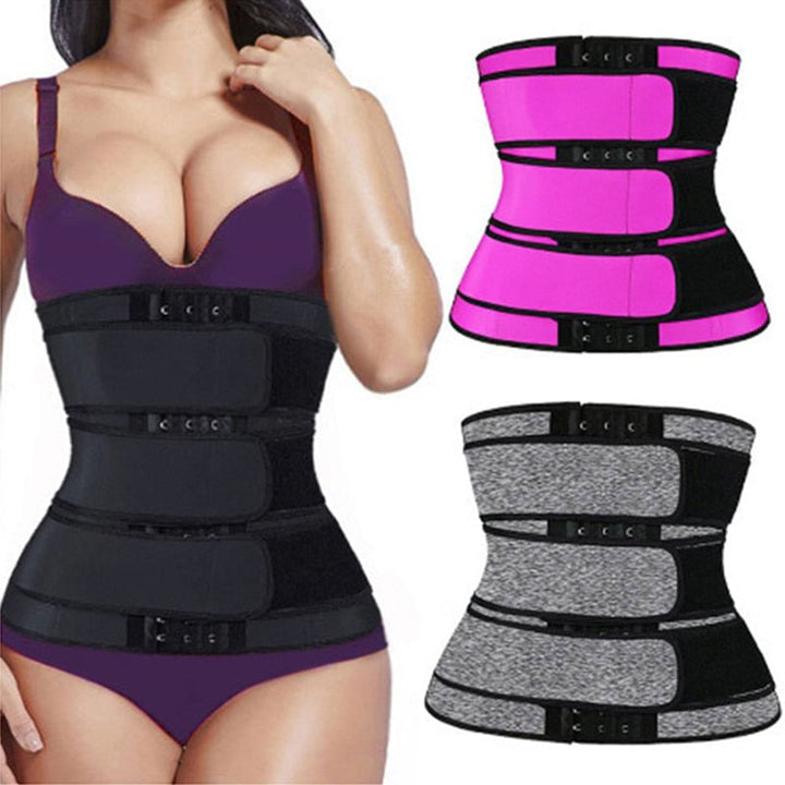 Paars HappyShape™ dames waist trainer, afslankend onderkleding korset voor een slanker silhouet.