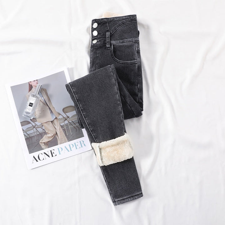 Stijlvolle dames thermobroek, stretch en warm, essentieel voor winterkleding.