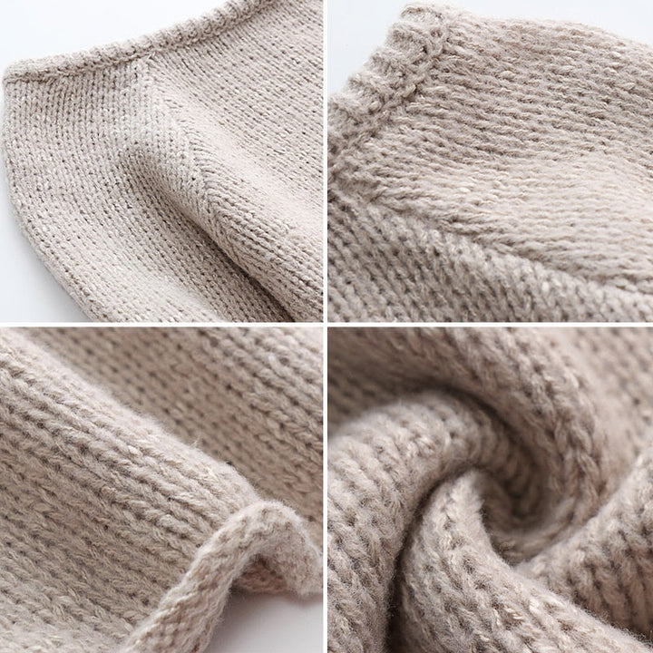 Stijlvolle oversized gebreide dames trui voor de winter. Comfortabel en warm met een trendy look.