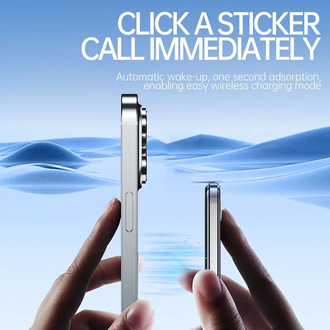 Slimme Qi draadloze powerbank met LED display, magnetisch. Snelle oplader voor smartphone.