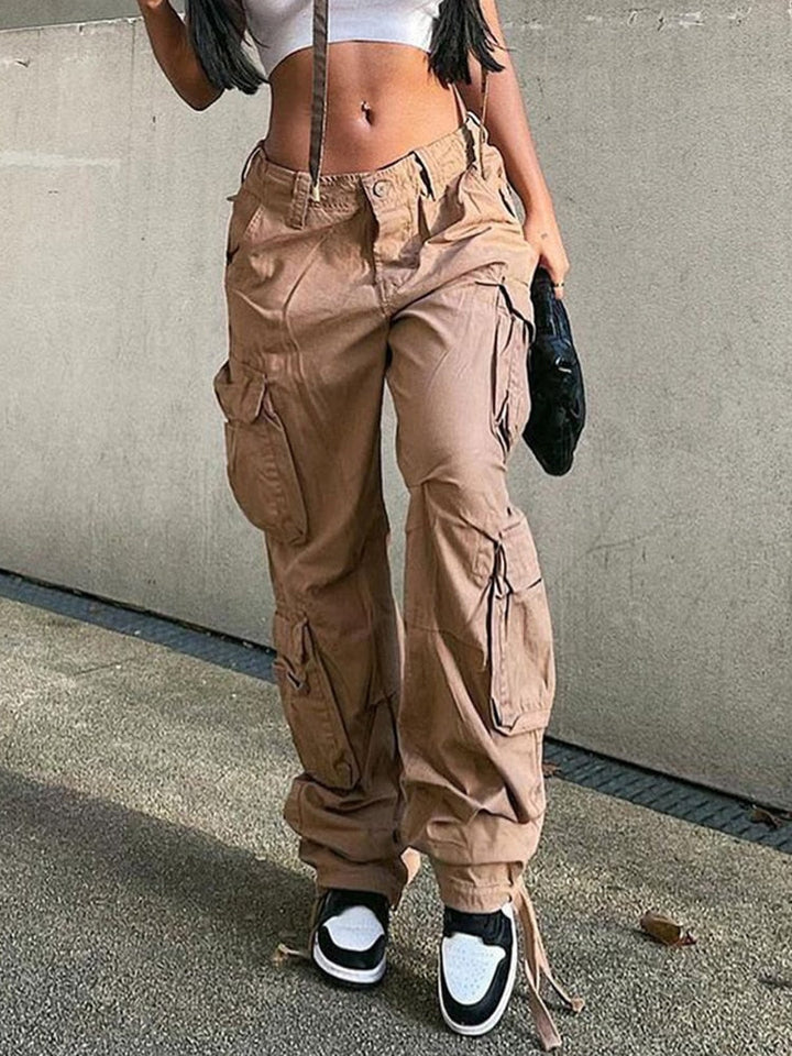 Trendy CargooPants™ dames broek met wijde pijpen, comfortabel voor een relaxte zomerse look.