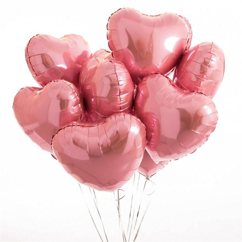 Decoratieve set: 20 hartjes ballonnen voor bruiloft, verjaardag, gender reveal, jubileum of Valentijn.