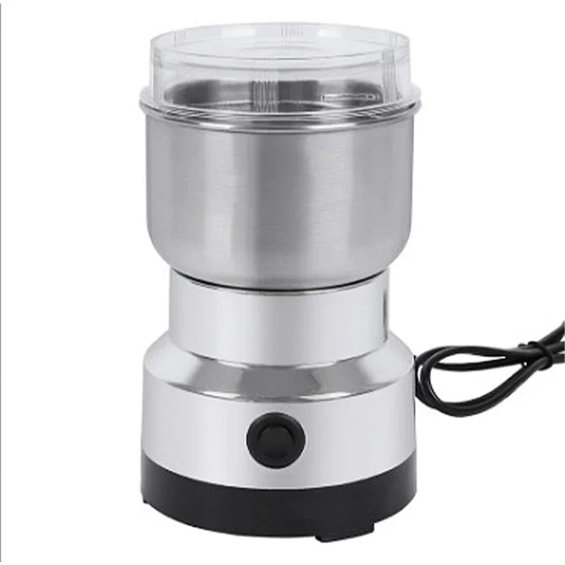 Compacte elektrische mini molen (300ml) voor koffiebonen, kruiden en babyvoeding. Veelzijdig keukenapparaat.