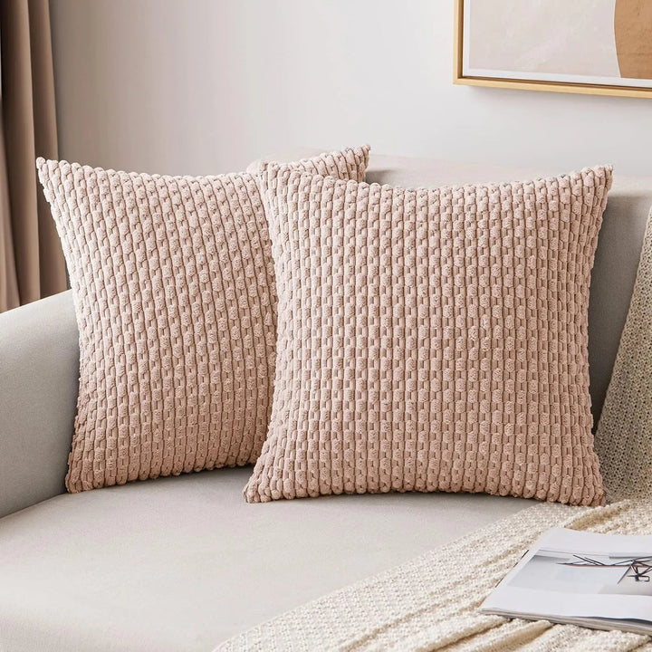Ribfluweel kussenhoes, zachte hoes voor interieur decoratie, creëert een gezellige sfeer.