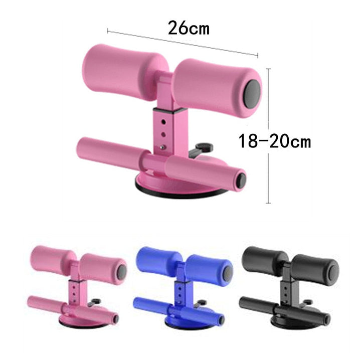 Compact 3-in-1 fitness apparaat, ideaal voor buikspiertraining, stretchoefeningen en opdrukken thuis.