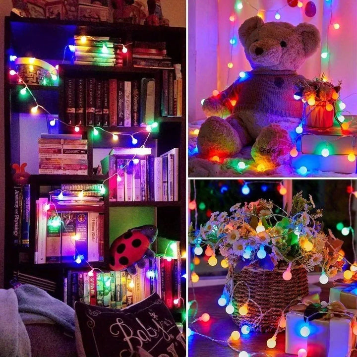 Set waterdichte LED bolverlichting; veelzijdig voor binnenverlichting, buitenverlichting of decoratie.
