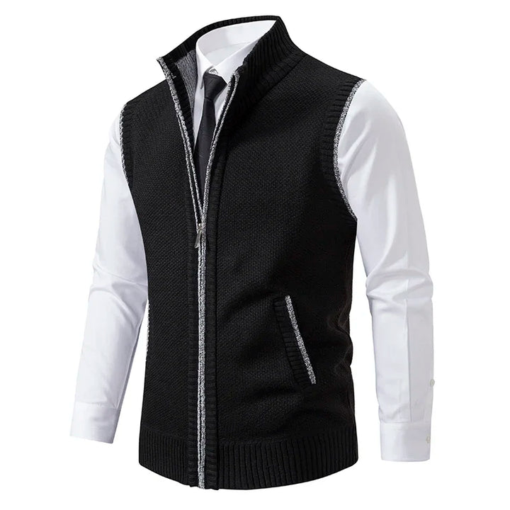 Elegant heren vest met slanke pasvorm. Ideaal voor een professionele, stijlvolle business look.