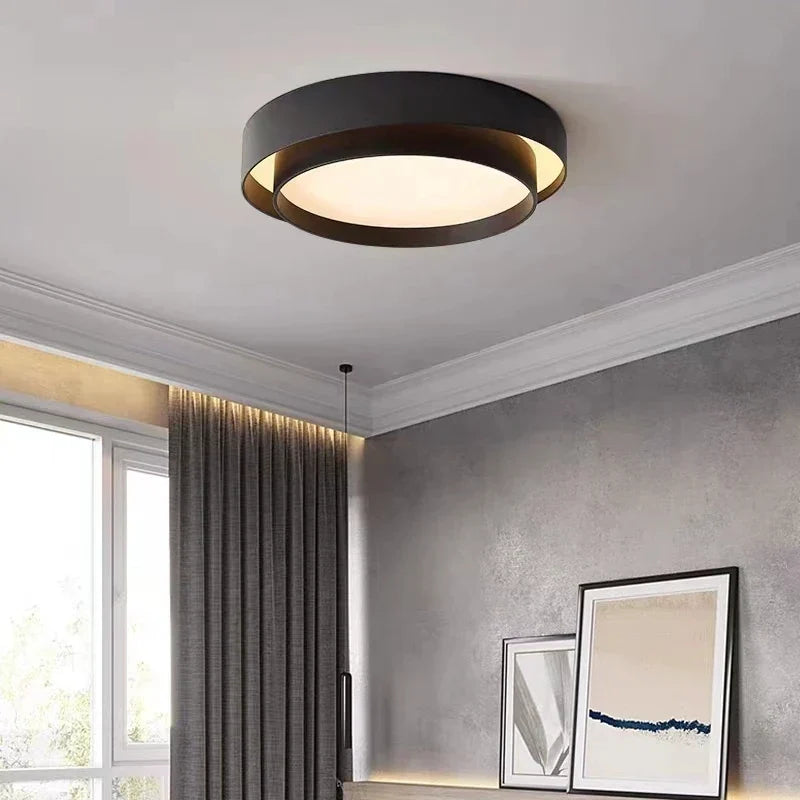 Energiezuinige dimbare LED plafondlamp, perfect voor slaapkamer of gang.