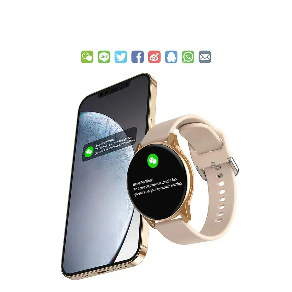 Lumea Active dames smartwatch: fitness tracker met hartslagmeter, stappenteller en slaapmonitor voor gezondheid.