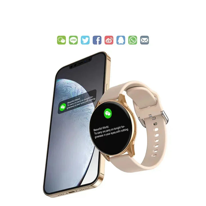 Lumea Active dames smartwatch: fitness tracker met hartslagmeter, stappenteller en slaapmonitor voor gezondheid.