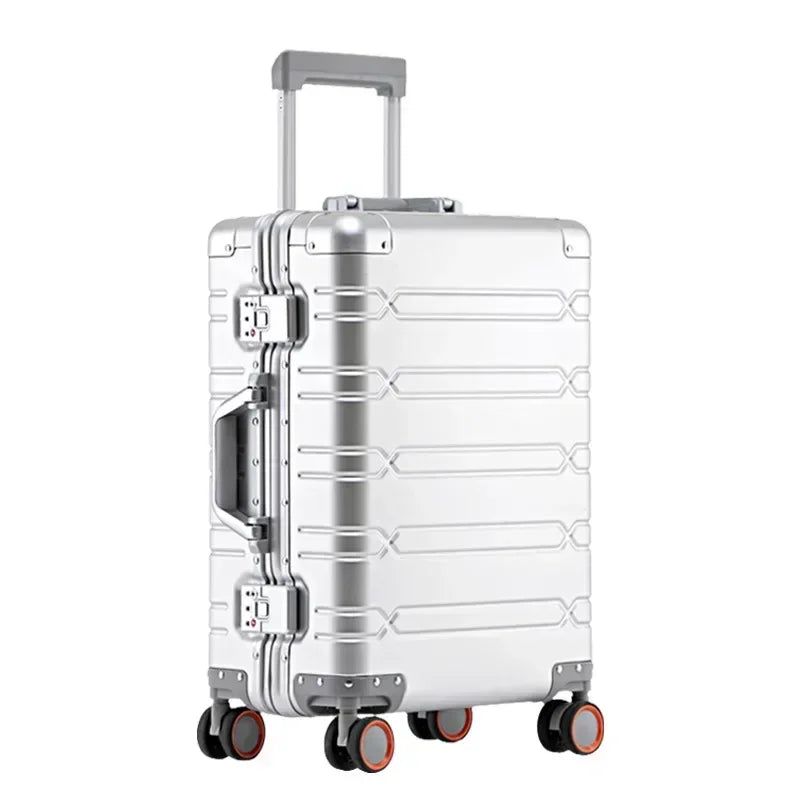 Premium aluminium-magnesium reiskoffer Oslo met duurzame harde schaal voor veilige reizen.