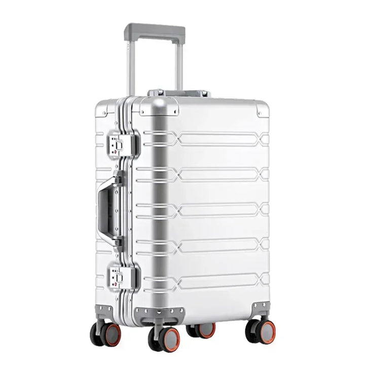 Premium aluminium-magnesium reiskoffer Oslo met duurzame harde schaal voor veilige reizen.