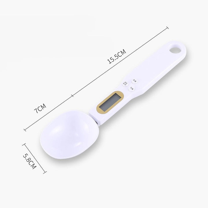 Compacte digitale lepelweegschaal; een must-have keukenweegschaal voor elke hobbykok.